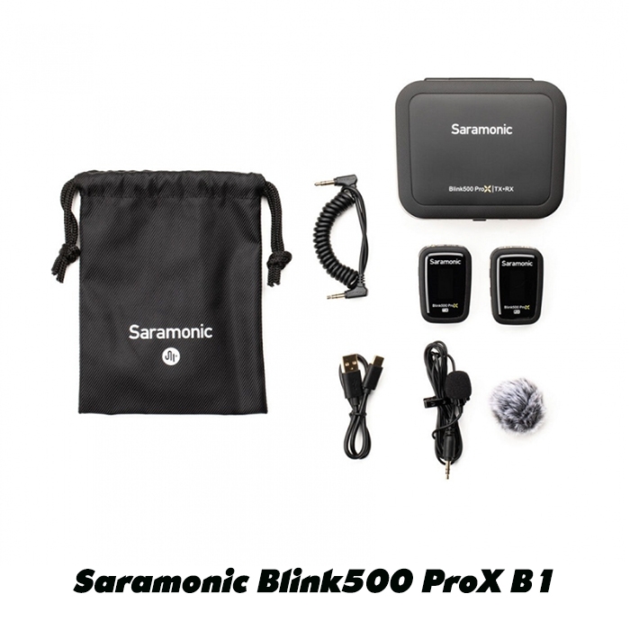 Bộ Micro Thu Âm Không Dây Saramonic Blink500 ProX B1 / B2 - Thiết Bị Không Thể Thiếu Cho Vlogger, Streamer, Podcast