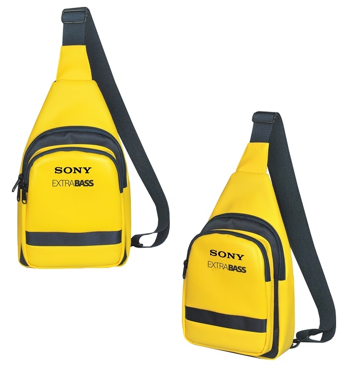 Túi Chéo Sony Extra Bass Màu Vàng - Bộ Sưu Tập Quà Tặng Chính Hãng Sony