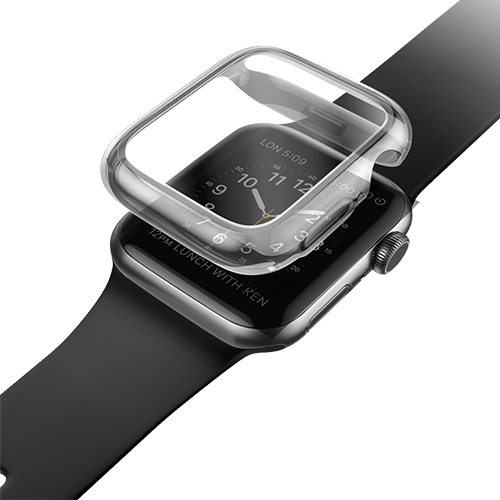 Ốp Apple Watch UNIQ Garde Hybrid Series 1,2,3,4,5,6,7/ SE (40mm) Màu Xám Khói