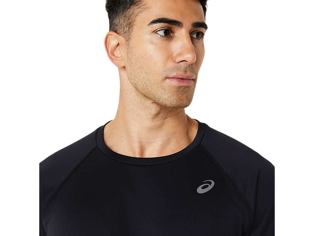 Áo T-shirt tập luyện ASICS Nam ACTIBREEZE PANEL KNIT SHORT SLEEVE TOP 2031E683.001