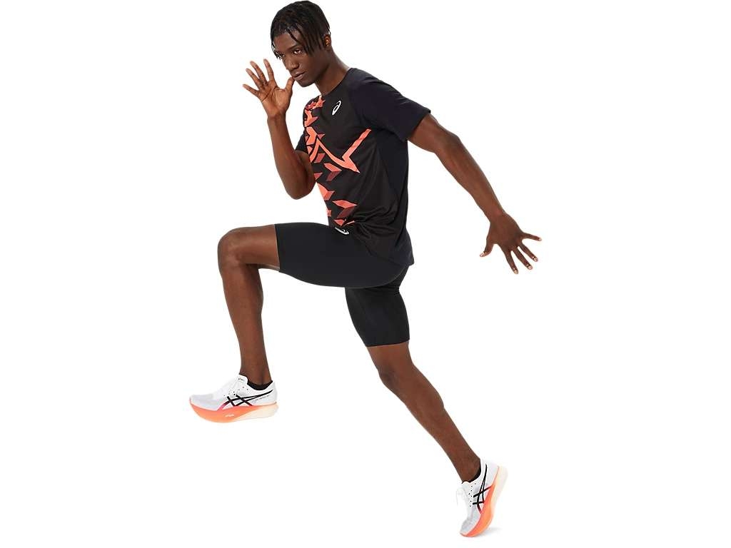 Áo T-shirt Nam ASICS LIGHT GRAPHIC SHORT SLEEVE TOP 2091A666.001
