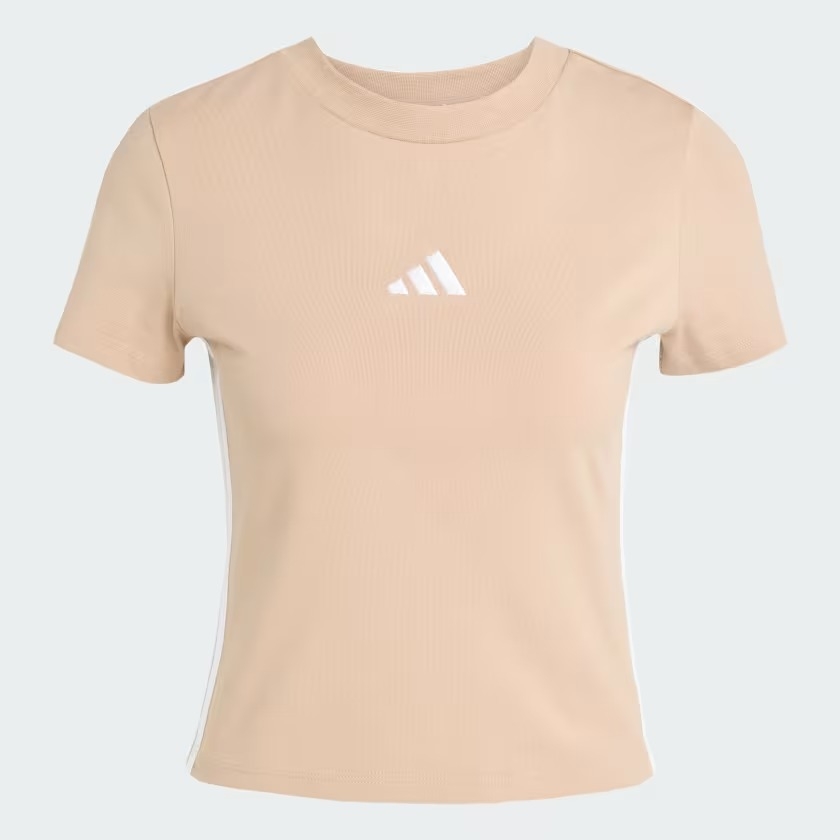 Áo Baby Tee adidas Essentials 3 sọc Nữ - JX7588