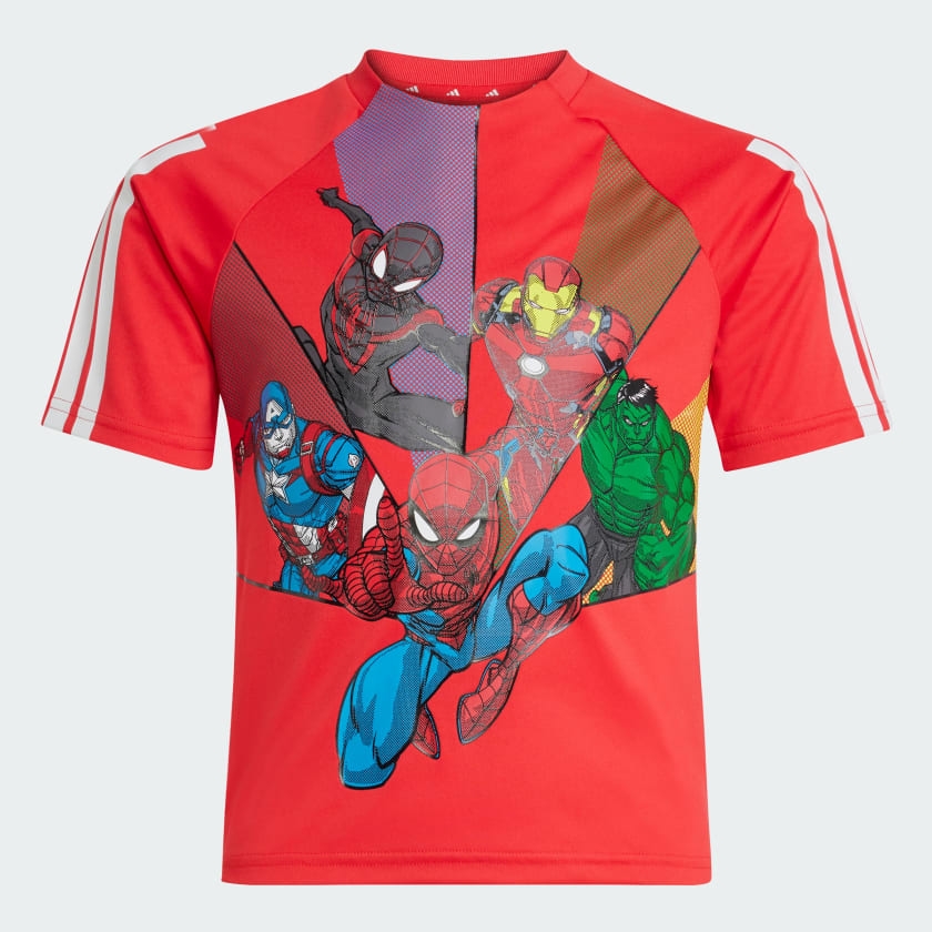 Áo T-shirt trẻ em adidas Marvel Spider-Man Unisex - JF3654