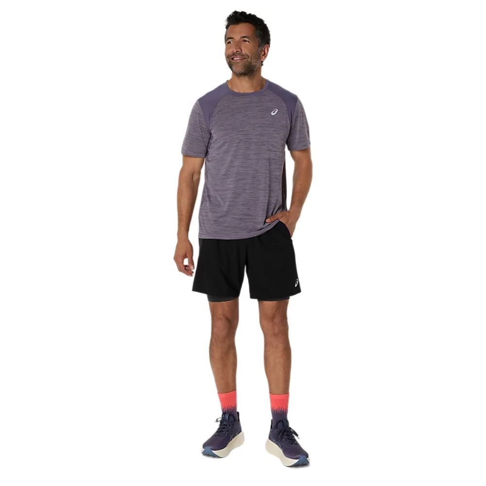 Quần short chạy bộ ASICS ROAD 2N1 7IN SHORT Nam - 2011D246.001