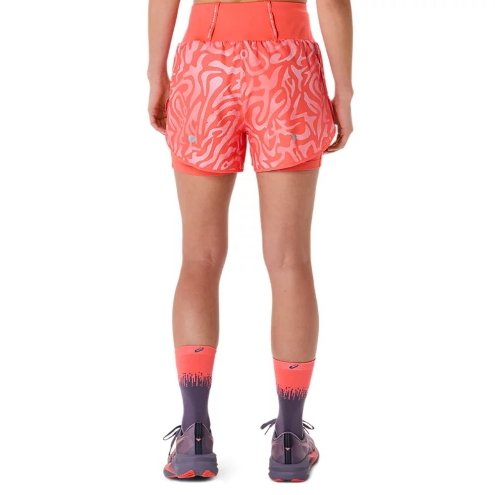 Quần short chạy bộ ASICS ROAD ALL OVER PRINT 2 trong 1 3.5IN Nữ - 2012D077.700