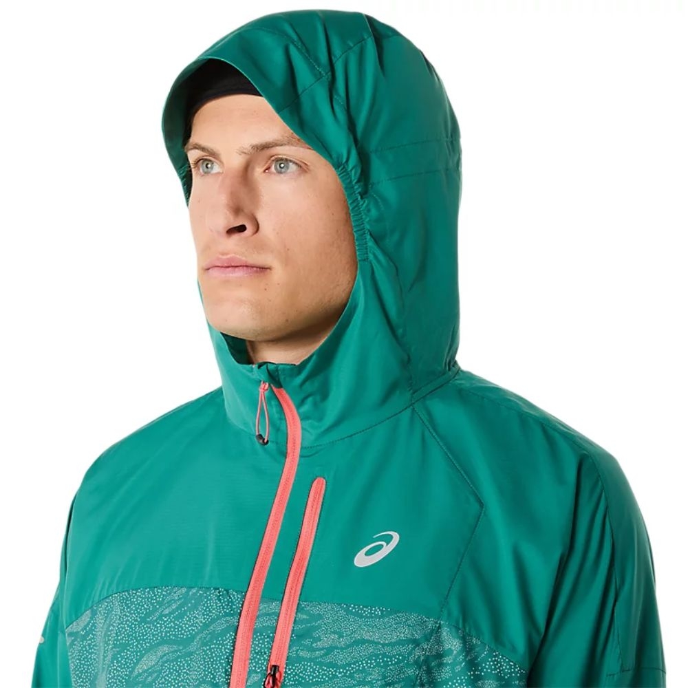 Áo gió chạy trail ASICS FUJITRAIL PACKABLE WINDBREAKER Nam - 2011C991.300