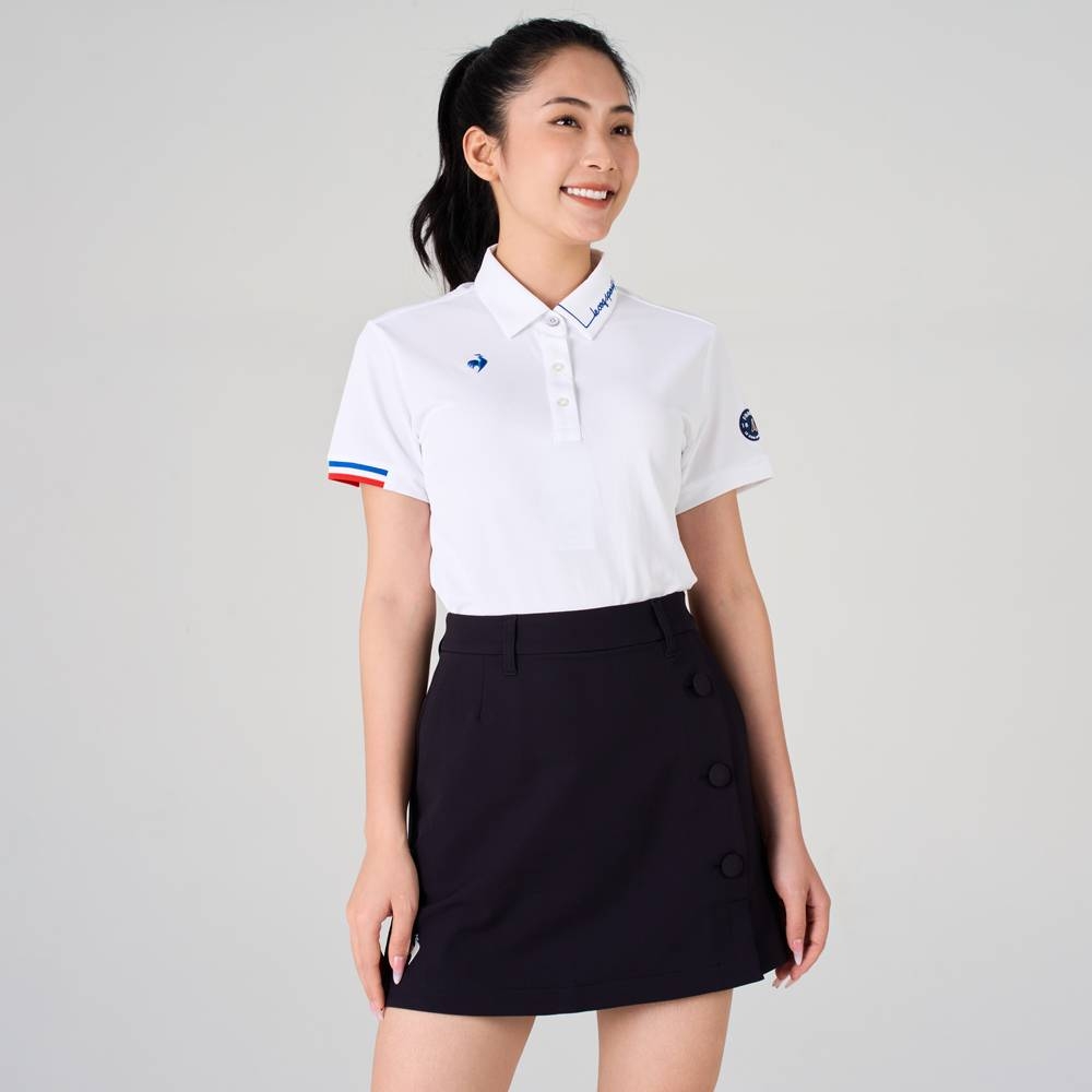 Áo polo le coq golf nữ QGWXJA00V-WH00