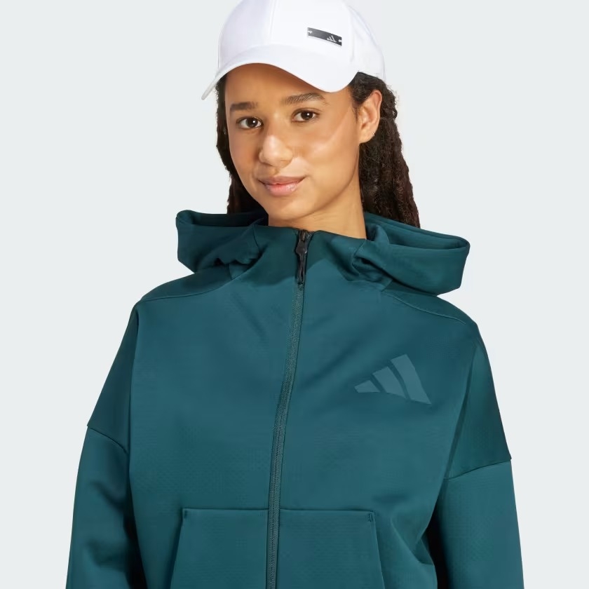 Áo hoodie adidas Z.N.E. khoá kéo Nữ - JW5321