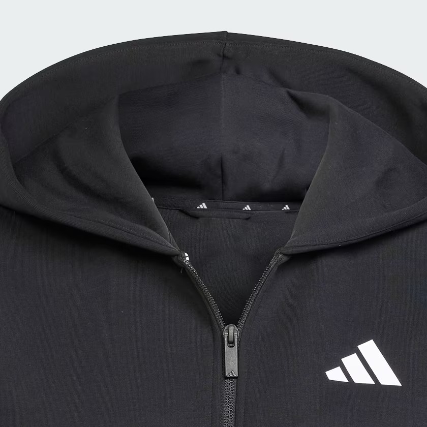 Áo hoodie adidas Future Icons 3 sọc khoá kéo Nữ - JE0171