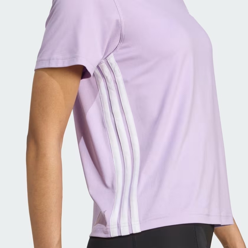 Áo T-shirt tập luyện adidas Essentials 3 sọc Nữ - JY2137