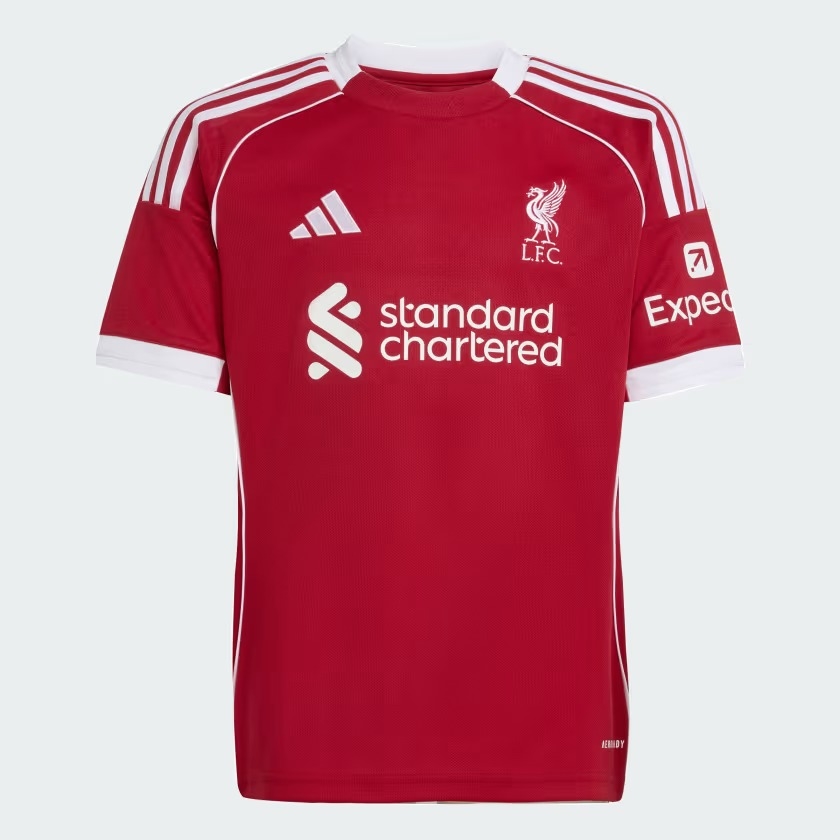Áo jersey bóng đá trẻ em adidas Sân nhà Liverpool FC 25/26 Unisex - JV6436