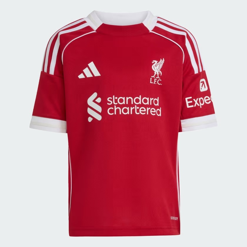 Bộ quần áo bóng đá trẻ em adidas Sân nhà Liverpool FC 25/26 Unisex - JV6442
