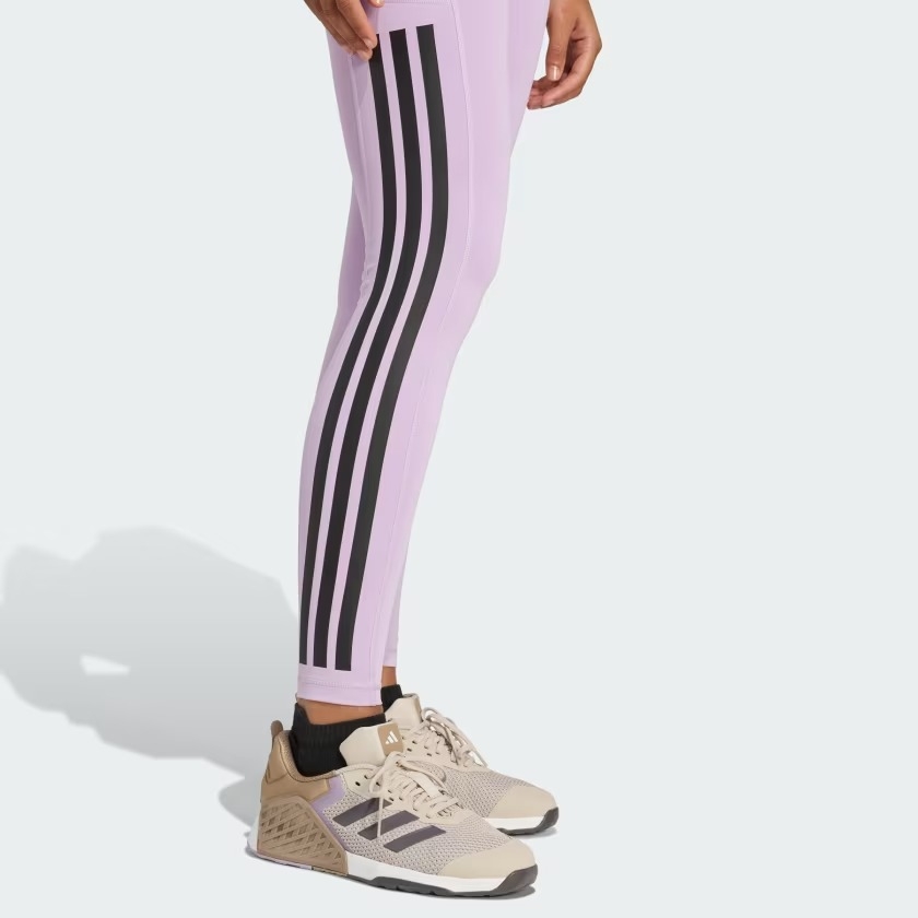 Quần legging tập luyện adidas Optime 3 sọc 1/1 Nữ - JX7323