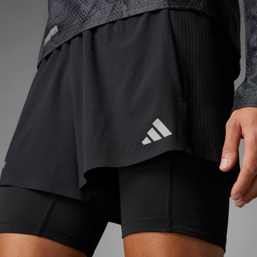 Quần short chạy bộ 2 trong 1 adidas Nam - IL7186