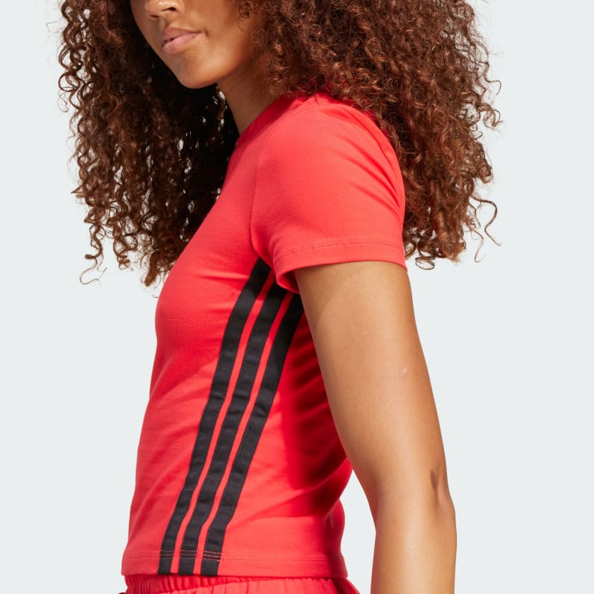 Áo Baby Tee adidas Essentials 3 sọc Nữ - JE1242