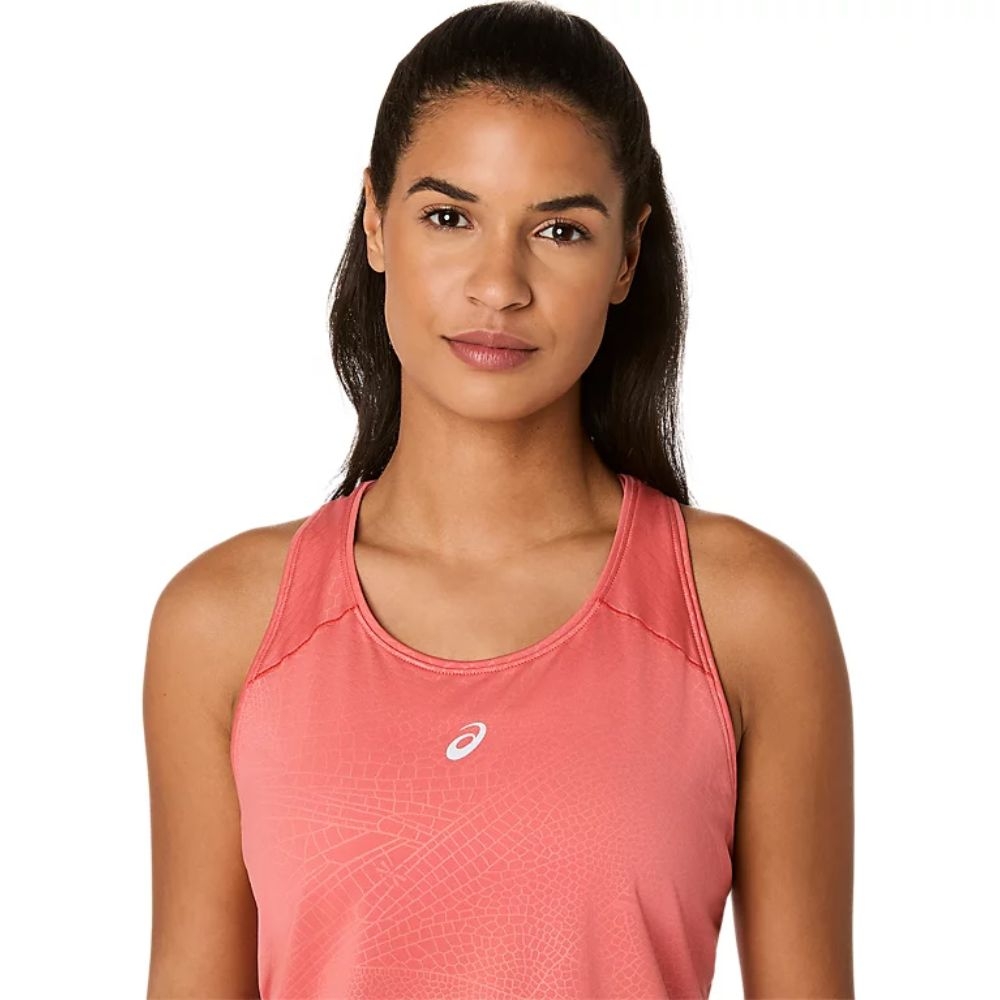 Áo Tank Top chạy bộ ASICS ROAD ALL OVER PRINT Nữ - 2012D071.701