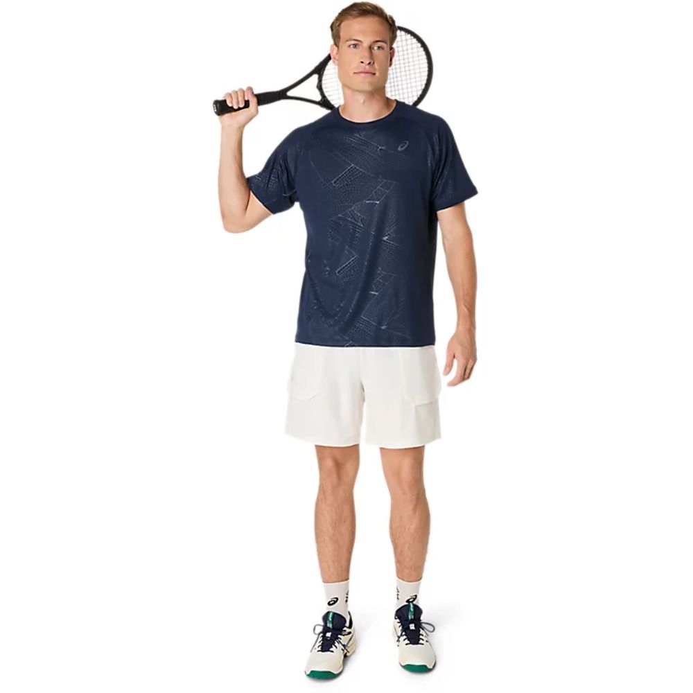 Áo T-shirt tennis/pickleball ASICS GAME ALL OVER PRINT Nam - 2041A353.400