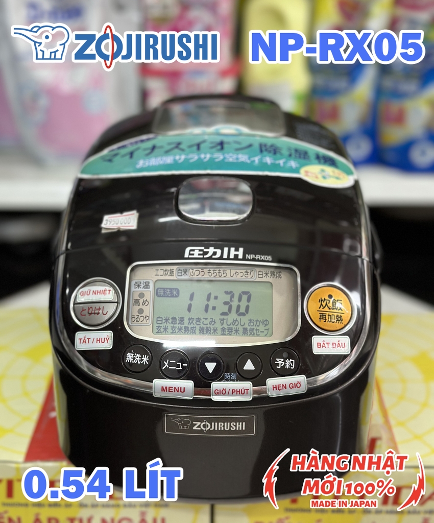 Nồi cơm điện Cao tần Áp suất Zojirushi NP-RX05 Mới 95%