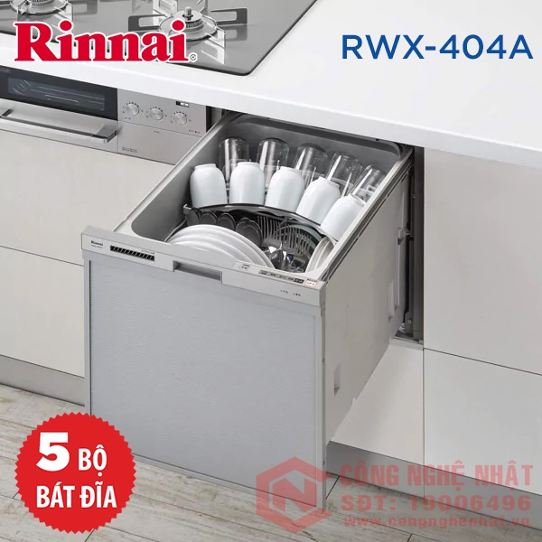Máy rửa bát RWX- 404A hiệu Rinnai nội địa Nhật Bản