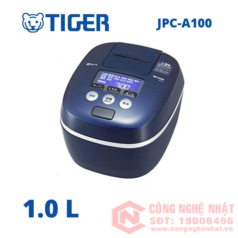 Nồi cơm điện cao tần áp suất IH Tiger JPC-A100 1L màu xanh nội địa Nhật MỚI 100%