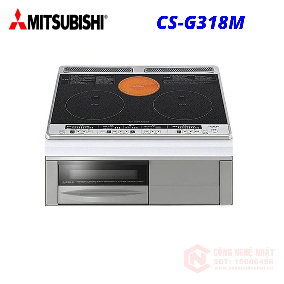 Bếp từ âm MITSUBISHI CS-G318M mặt đen hàng MỚI 100%