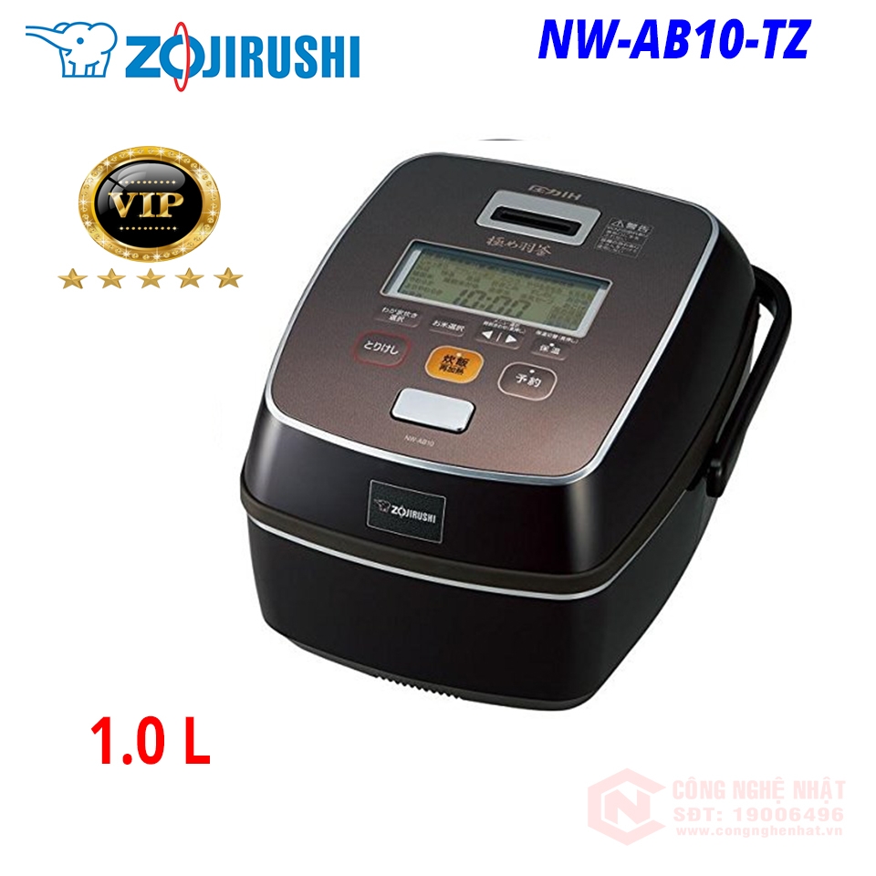 Nồi cơm điện cao tần áp suất IH 1.0 lít Zojirushi NW-AB10-TZ