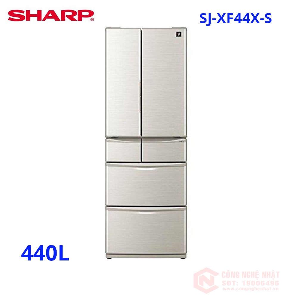 Tủ lạnh nội địa Sharp SJ-XF44Y-C 440L Ion Plasma Khử khuẩn,made In Japan