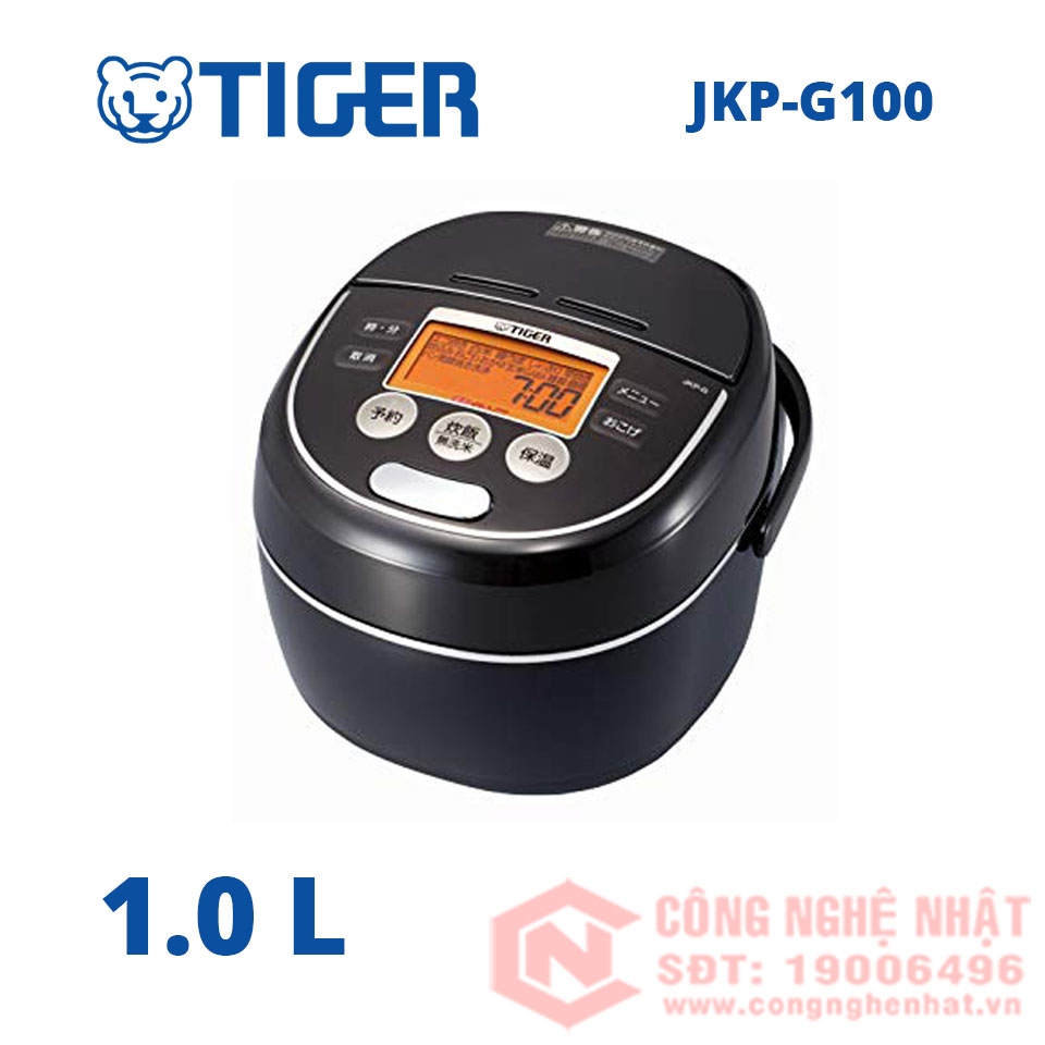 Nồi cơm điện cao tần áp suất Tiger JKP-G100 1.0L màu đen nội địa Nhật 2nd 94%