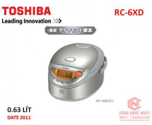 Nồi cơm điện cao tần IH hiệu Toshiba RC-6XD 0.63L made in Japan mới 97% 2nd
