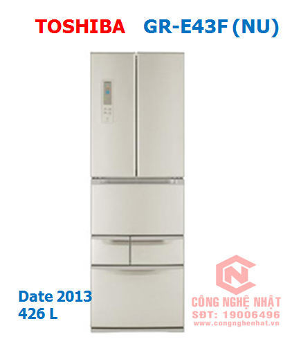 Tủ lạnh 6 cửa Toshiba GR-E43F (NU) nội địa nhật Mới 97% 2nd