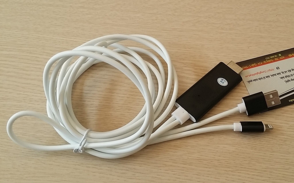 Cáp HDMI 2m lightning USB iPhone cao cấp
