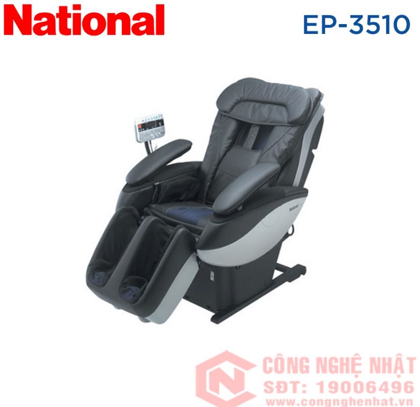 Ghế Massage toàn thân National EP-﻿﻿3510 màu đen miễn phí chuyển điện 220V- bảo hành 12 tháng
