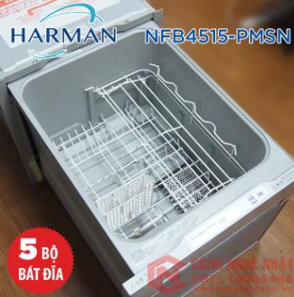 Máy rửa chén bát NFB4515 màu trắng hiệu Harman mới 100%