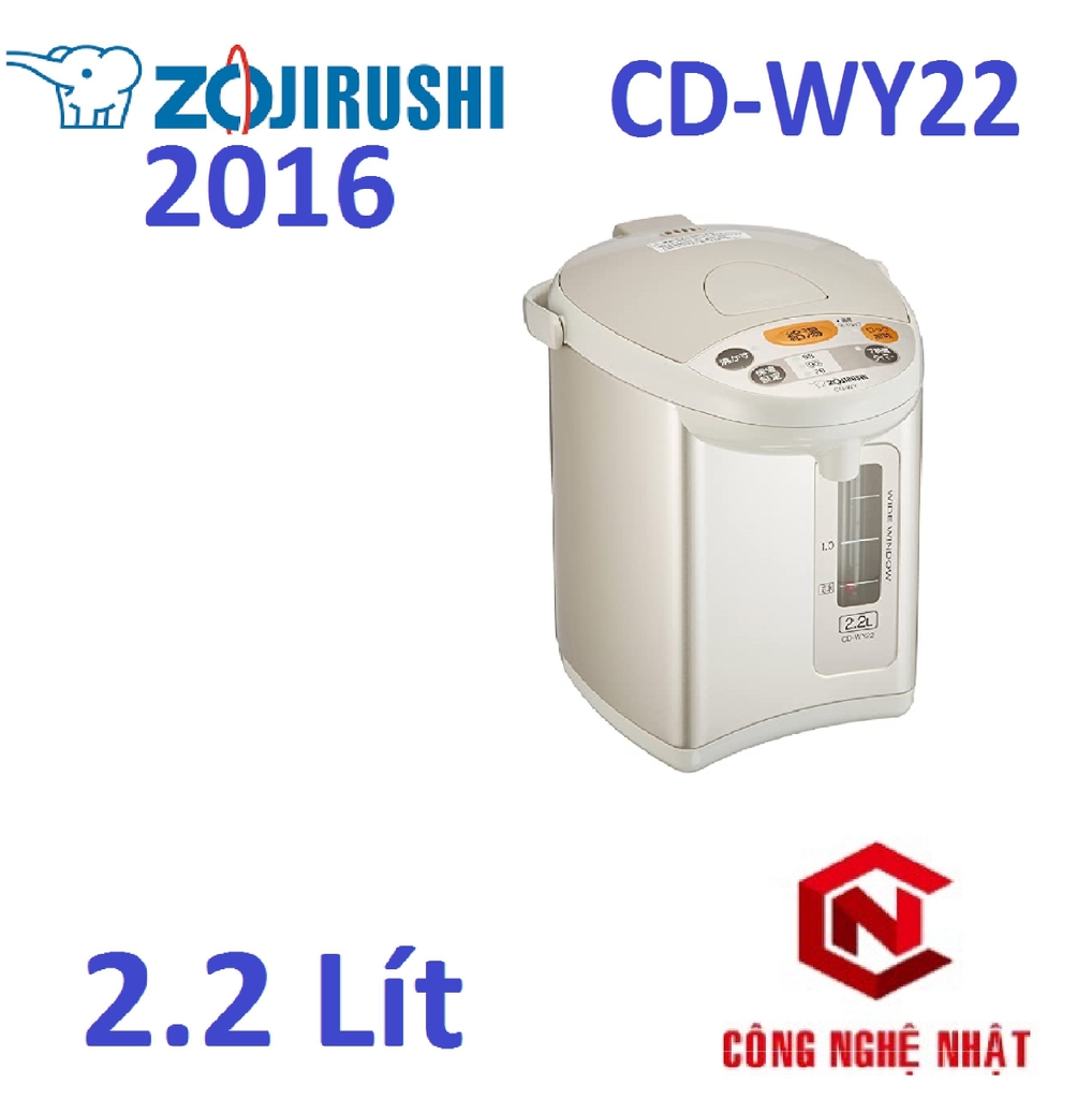 Bình thủy điện Zojirushi CD-WY22 nội địa Nhật 95%
