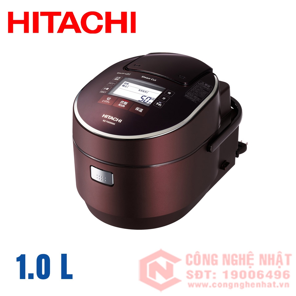 Nồi cơm điện cao tần áp suất IH Hitachi RZ-TW3000K  1.0 lít màu nâu - Bảo hành 12 tháng