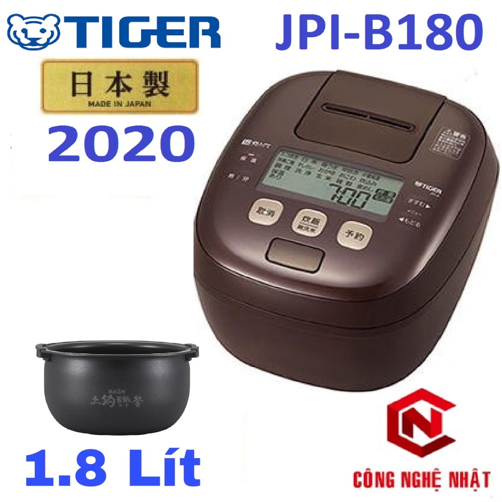 Nồi cơm điện cao tần áp suất chính hãng Tiger JPI-B180 1.8 Lít MADE IN JAPAN mới 100%