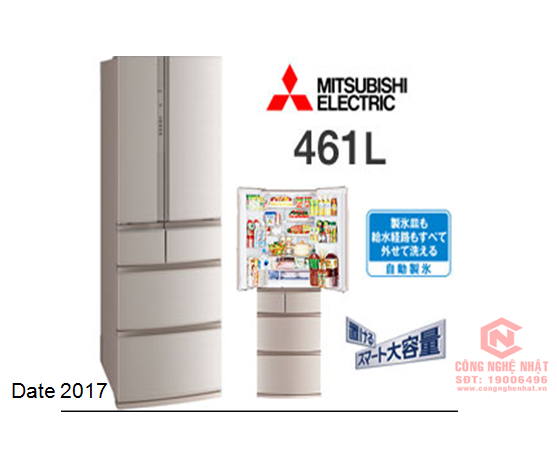 Tủ lạnh 6 cánh Mitsubishi MR-RX46A hàng nội địa Nhật Mới 97% 2nd