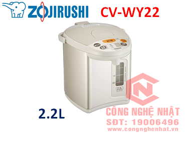 Bình thủy điện chính hãng Zojirushi CV-WY22 nội địa Nhật mới 97%