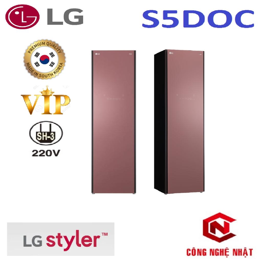 Máy giặt sấy khô hấp LG Styler S5DOC phiên bản 2021 VIP nội địa Hàn Quốc mới 100%