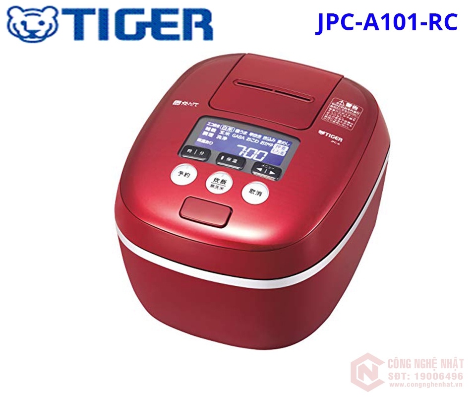 Nồi cơm điện cao tần áp suất IH 1 Lít TIGER JPC-A101-RC