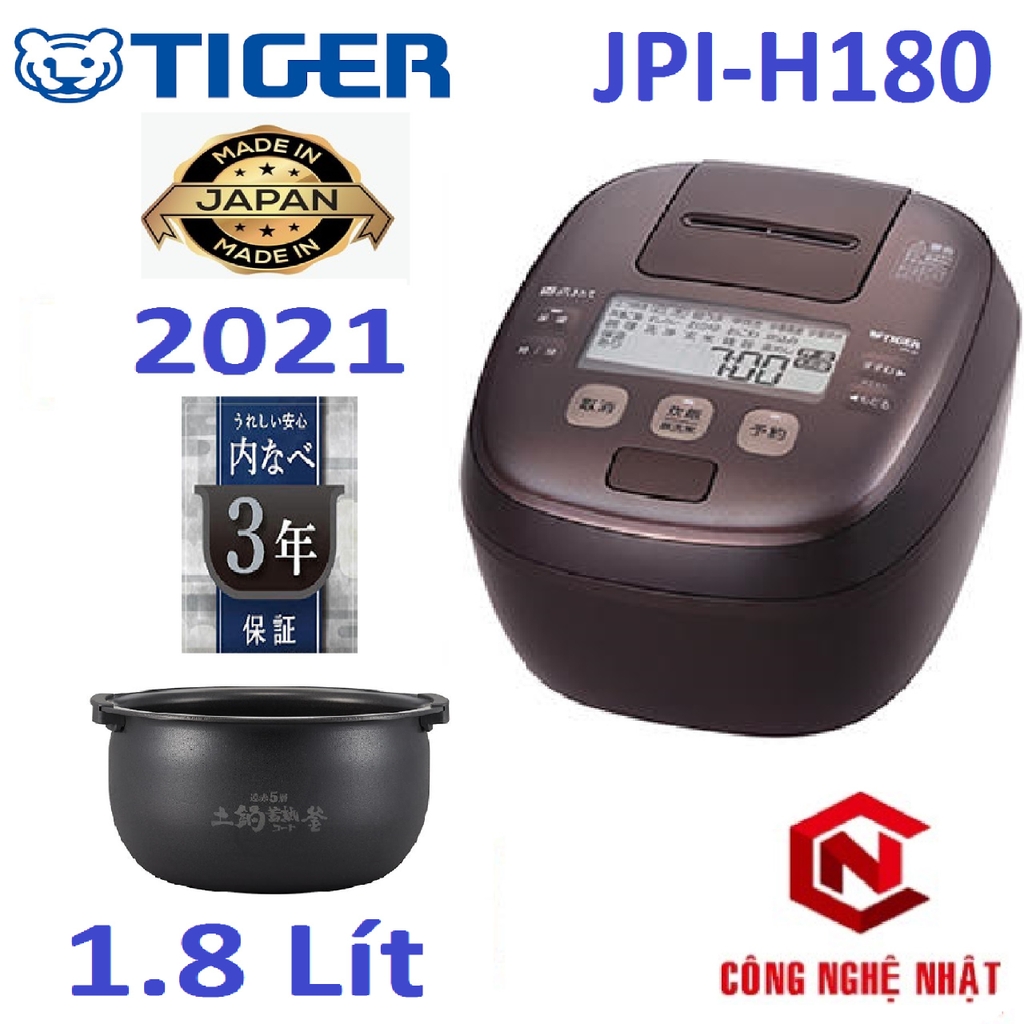 Nồi cơm cao tần IH áp suất TIGER JPI-H180