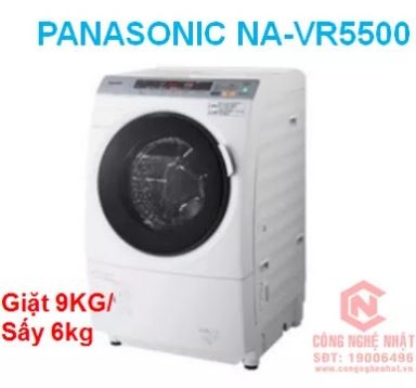 Máy giặt cửa trước Panasonic NA-VR5500 9KG nội địa Nhật Bản màu trắng 2nd 95%