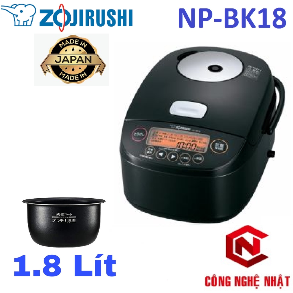 Nồi Cơm Cao Tần IH Áp Suất Zojirushi NP-BK18