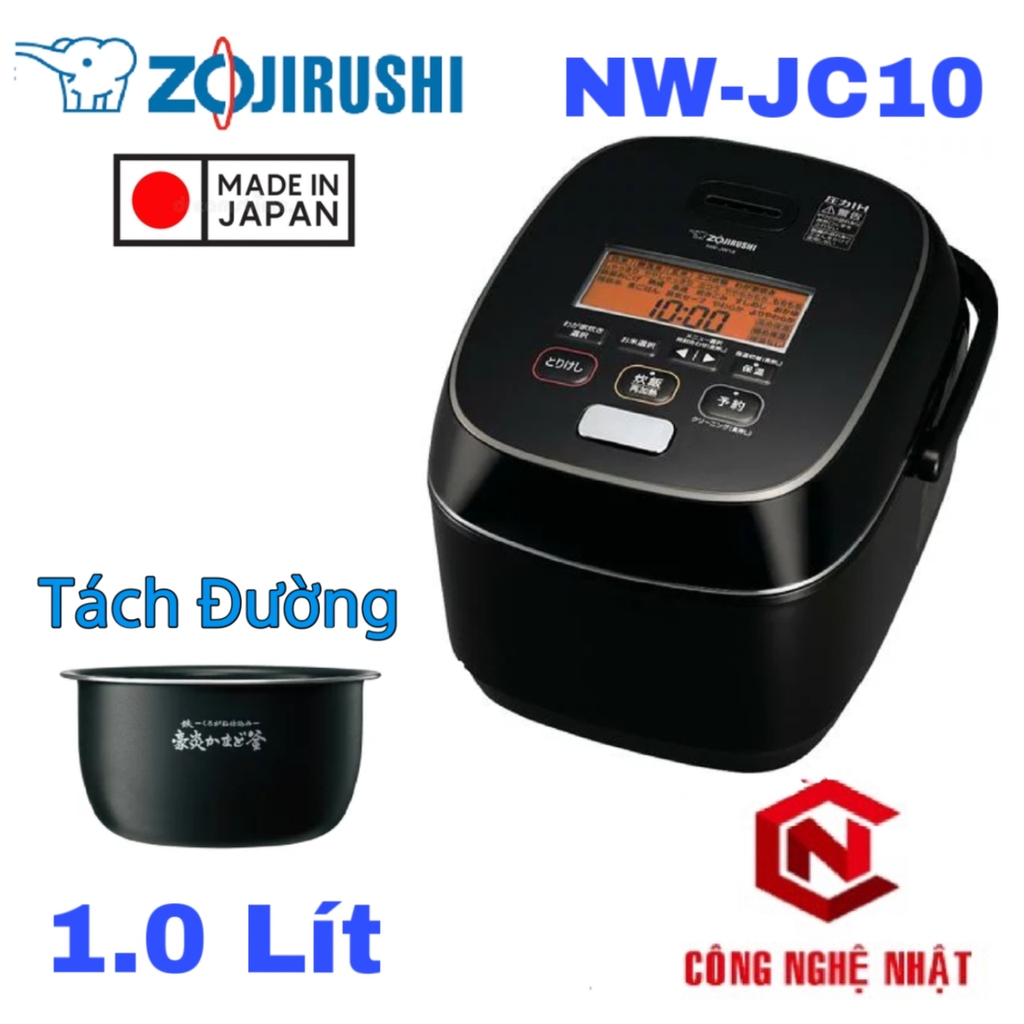 Nồi cơm điện Zojirushi NW-JC10 1 Lít Tách Đường made in Japan model 2022 mới 100%