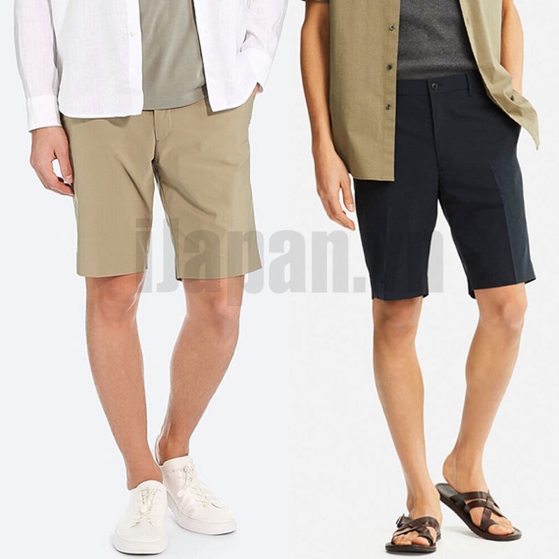 Quần Short nam Uniqlo Adam Scott Nhật Bản màu beige - 407581