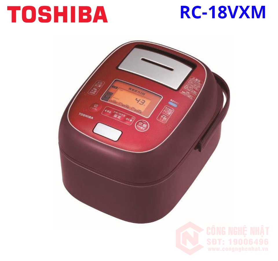 Nồi cơm cao tần áp suất hút chân không 1.8L Toshiba RC-18VXM