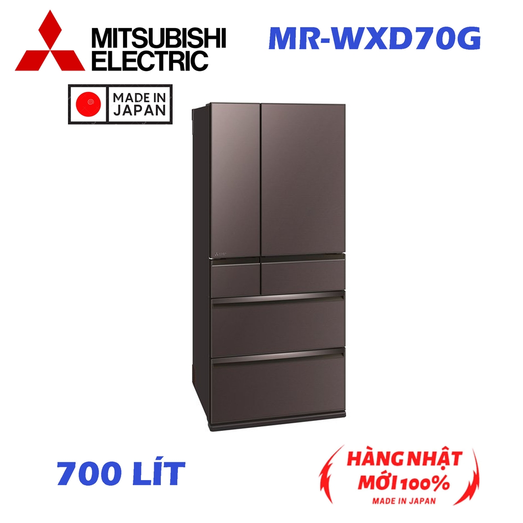Tủ lạnh 6 cánh chính hãng Mitsubishi MR-WXD70 GXT nội địa Nhật Bản