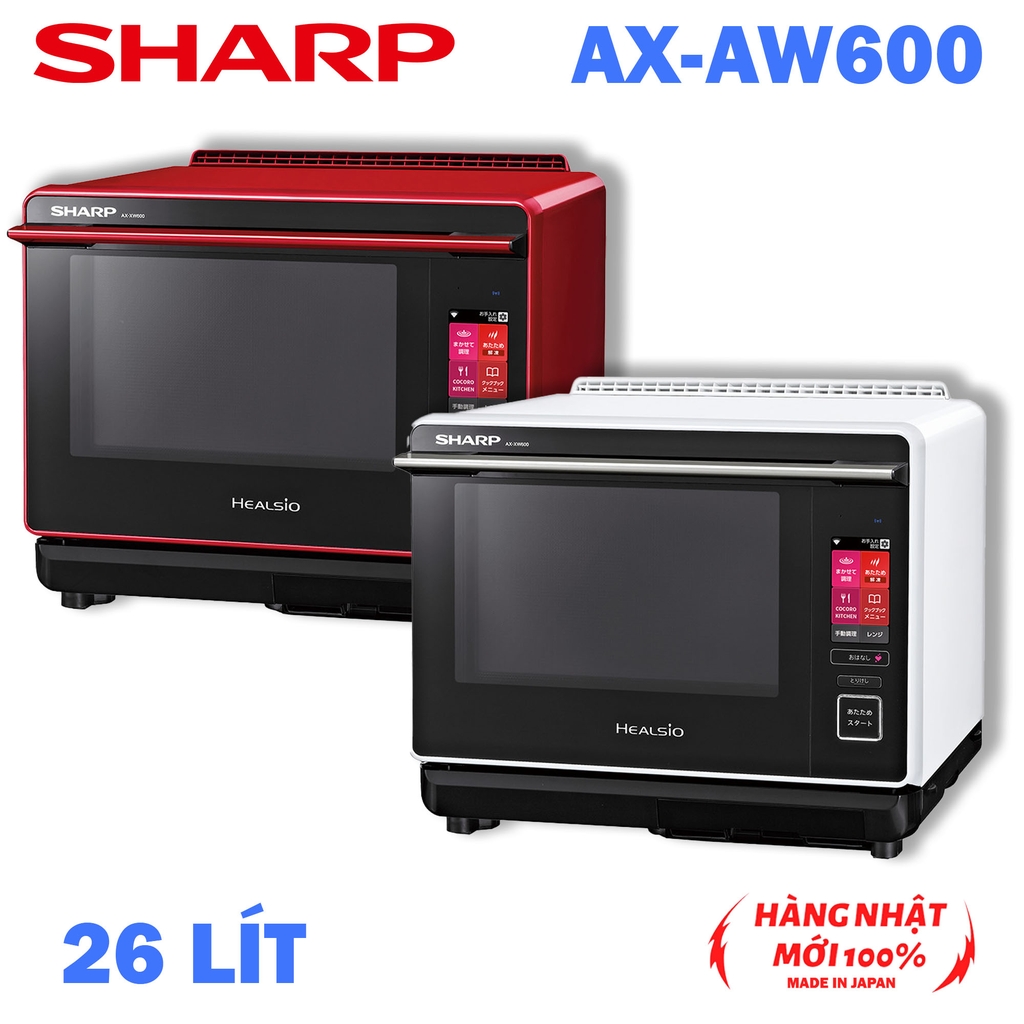 Lò vi sóng Sharp Healsio AX-AW600 Nấu 1 tầng VIP Chính hãng nội địa Nhật