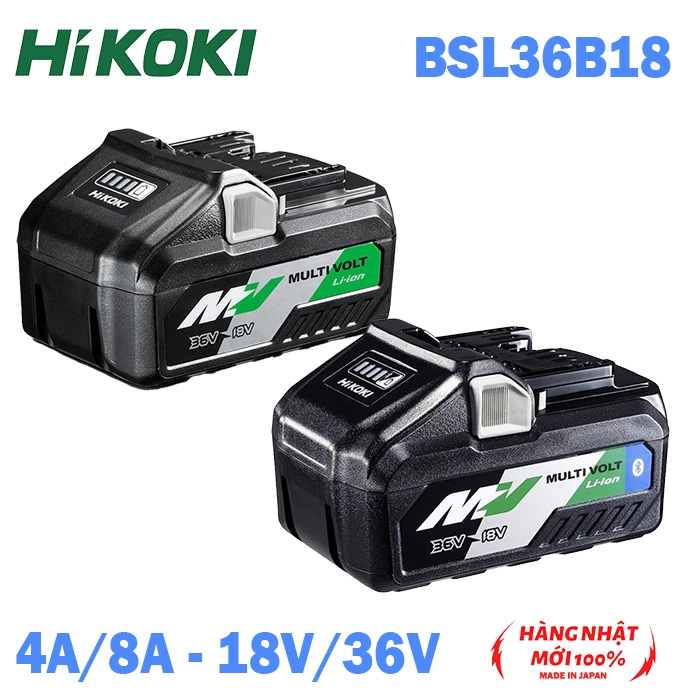 Pin rời Tủ lạnh mini, tủ lạnh xe hơi Hikoki BSL36B18 Loại 4A/8A - 18V/36V