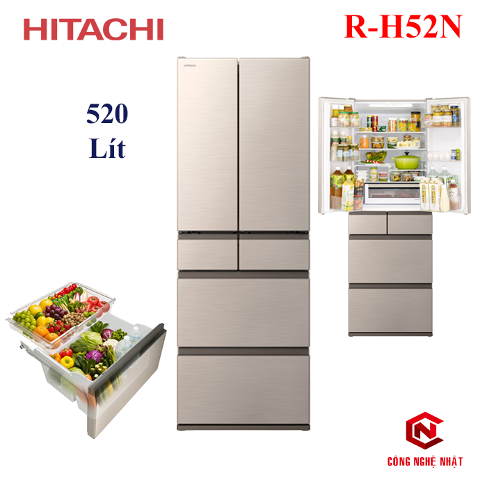 Tủ Lạnh HITACHI R-H52N Nội địa Nhật 100% Model mới nhất 2022